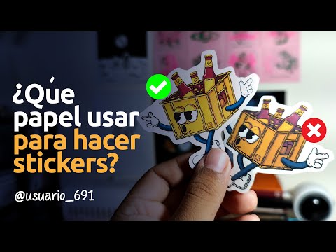 Imprime stickers impactantes con el papel adecuado y creativo