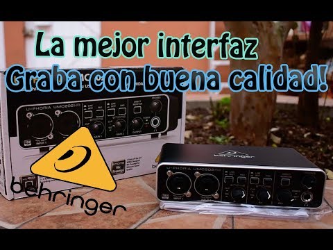 Revoluciona tu sonido con Behringer U-Phoria y tecnología audio.