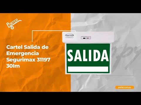 Cartel de salida de emergencia: Seguridad digital al instante
