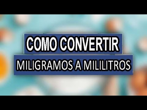 Convierte Miligramos a Mililitros con Tecnología Avanzada