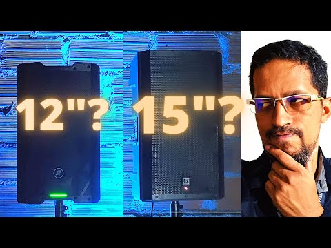 Potencia de sonido profesional con bafles de 15 pulgadas